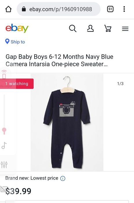 Costum tricotat Gap 6-9 luni bleumarin stare foarte buna 100% bumbac.