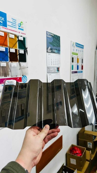 Монолитный, Профилированный поликарбонат