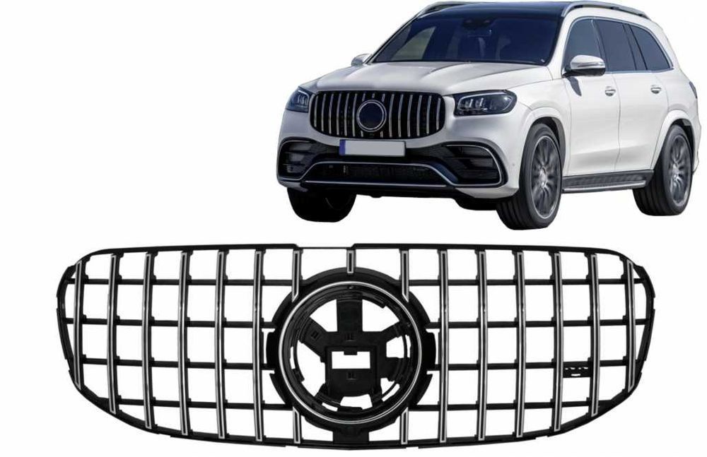 Grila Mercedes GLS SUV X167 2019-Up GTR Look Crom import Germania