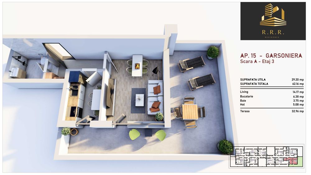 Gars 62,16m ,incalzire pardoseala, tripan ,stradal Soseaua Giurgiului