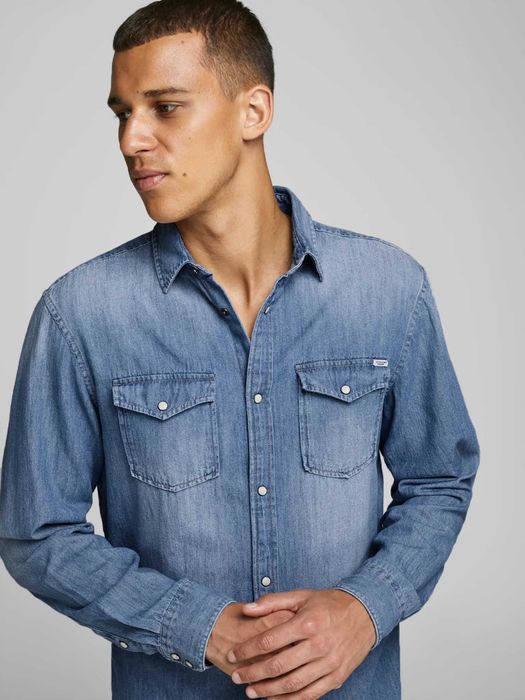 XL Чисто Нова Дънкова Риза JACK&JONES Slim Fit