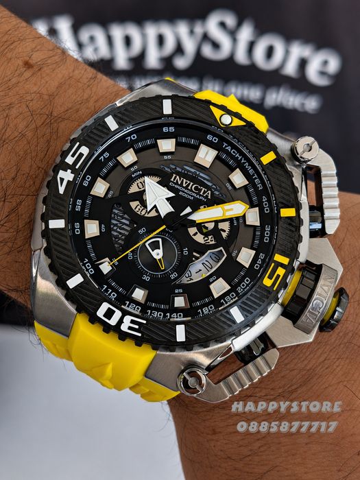 INVICTA Optimus Yellow 66 mm, Инвикта нов мъжки часовник