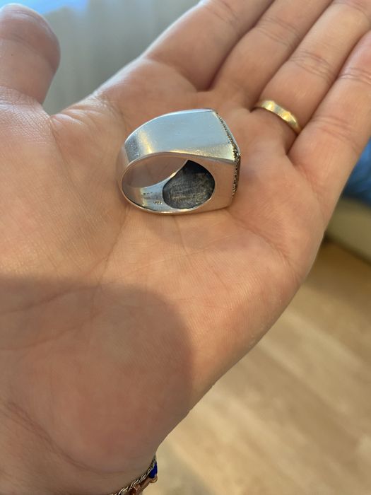 Ghiul barbatesc si inel de dama argint curat 925