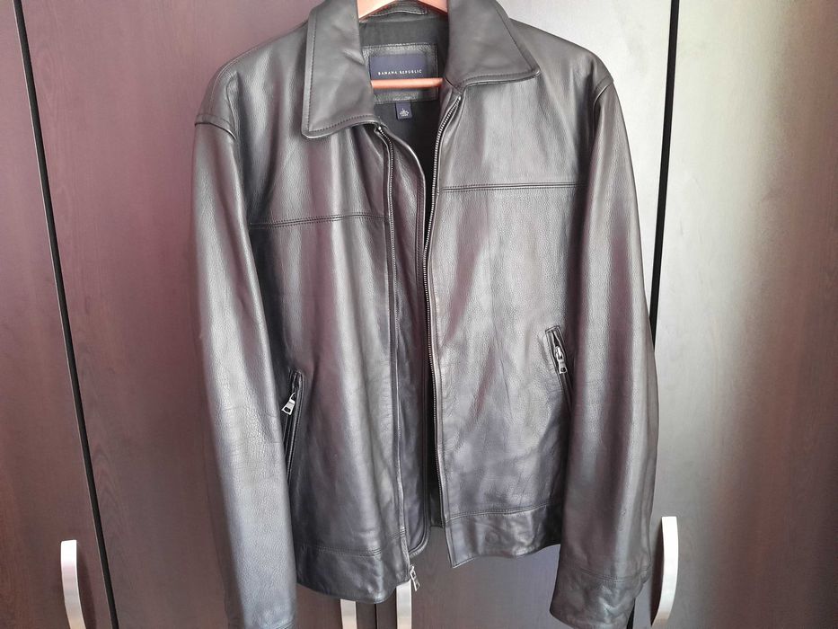 Ново мъжко яке от естествена  кожа  Banana Republic