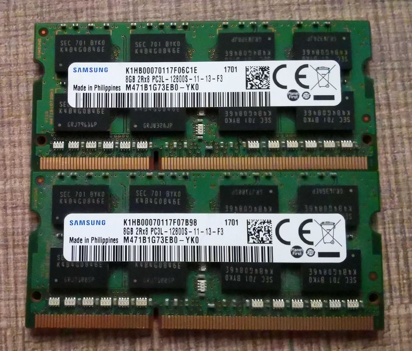 RAM SОDIMM памет 16Gb (2x 8Gb) DDR3L 1600MHz CL11 1.35v