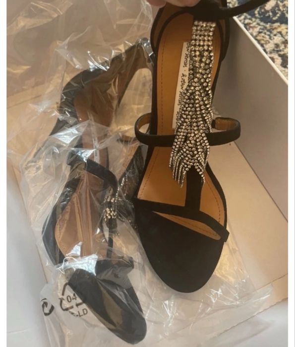 Sandale superbe piele naturala cu cristale & Other Stories nr 36 noi