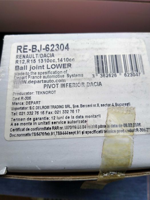 pivot inferior dacia