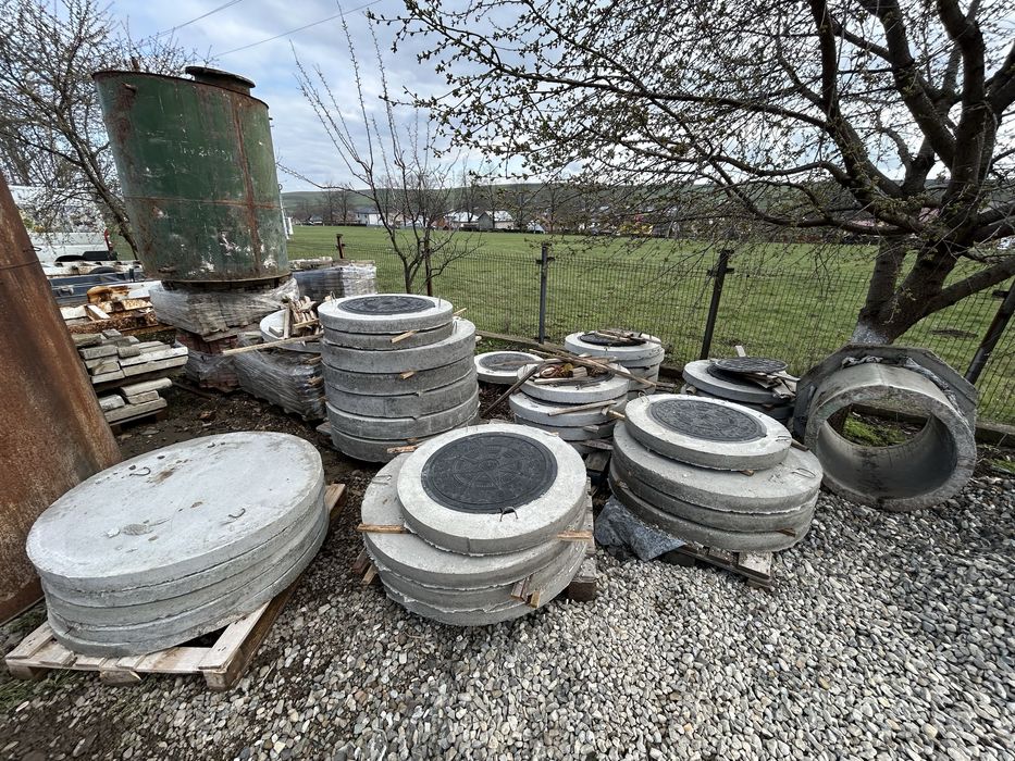 Tuburi beton pentru fantana fosa si capace pietonale sau de trafic