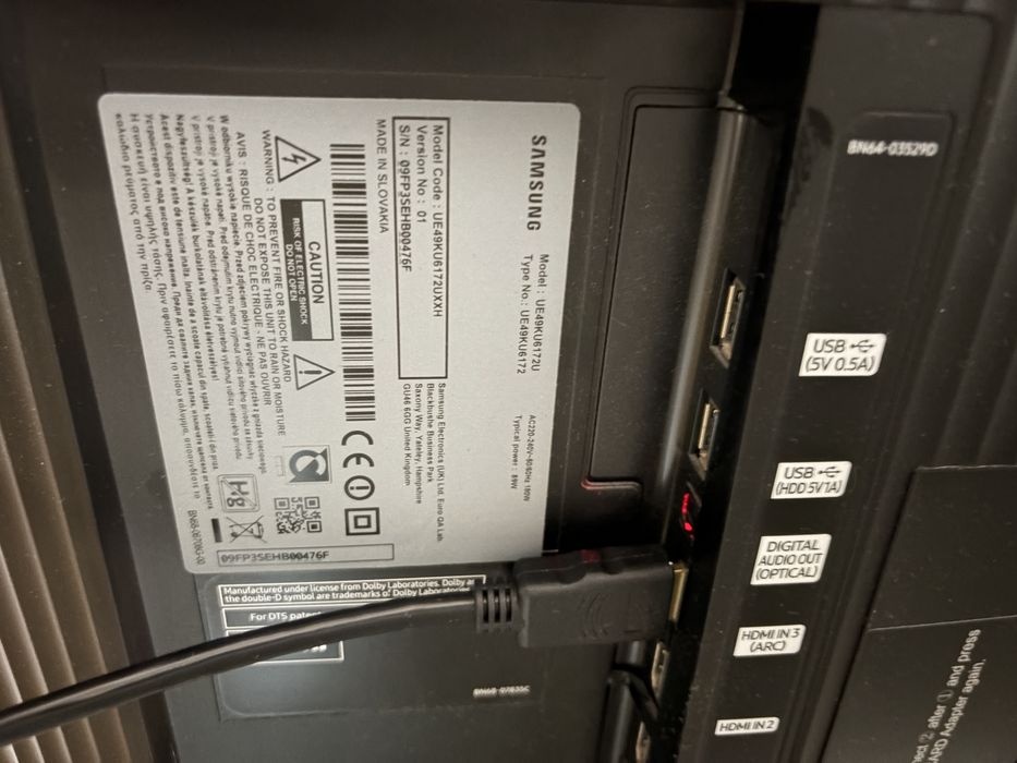 Телевизор Smart LED Samsung 49KU6172, Извит, 49" (123 см), 4K Ultra HD