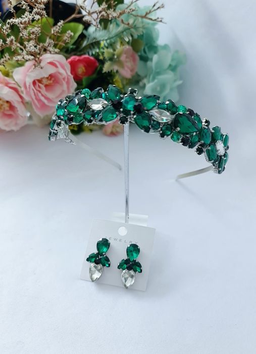 Handmade Диадема с обеци