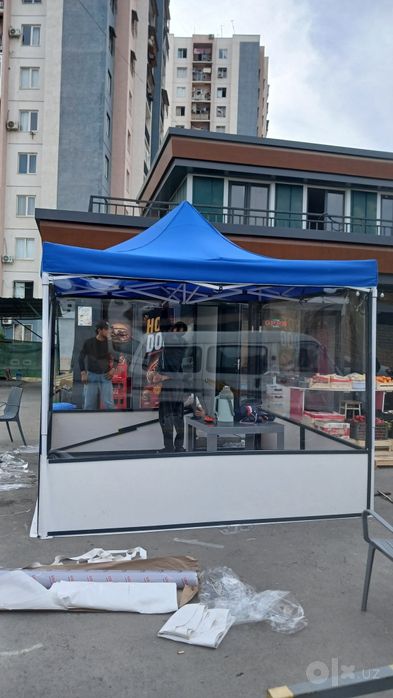 Baner tent prazirashni klyonka kapsula ustanovka qilamiz