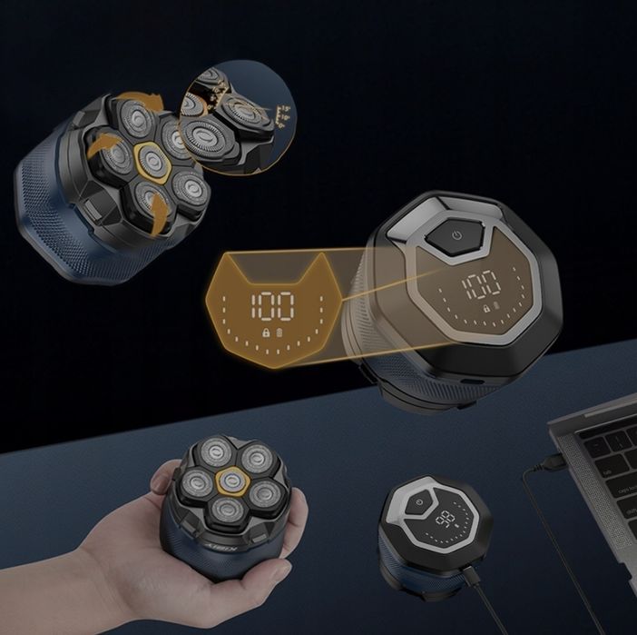 самобръсначка за глава брада 6D