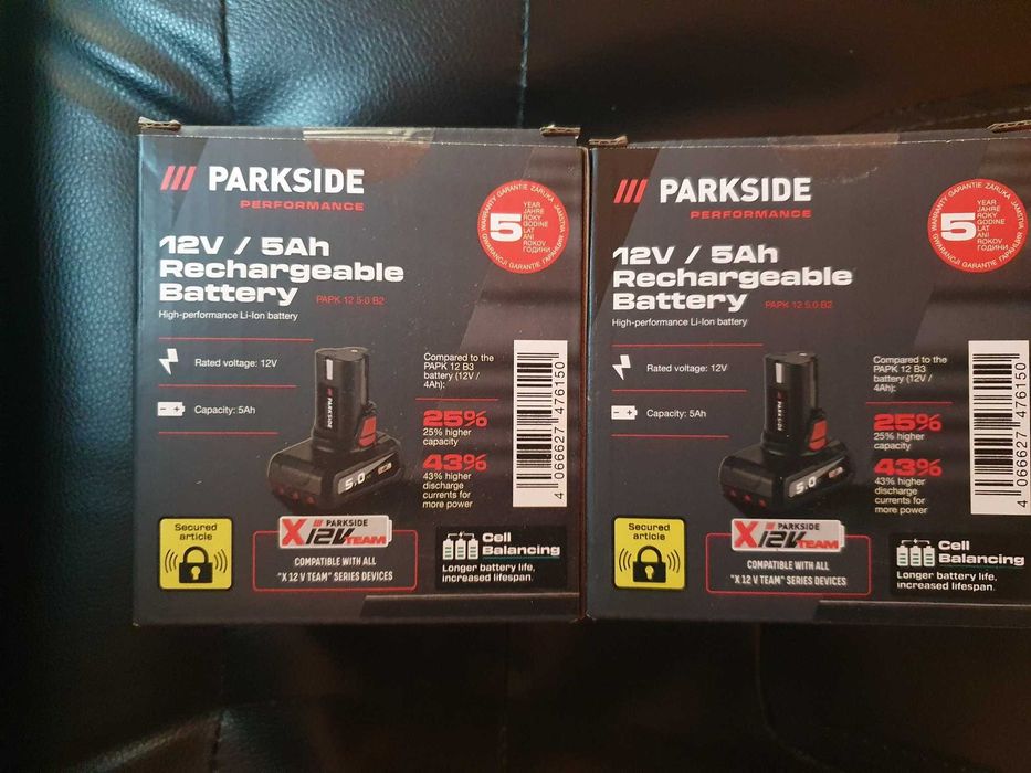 Baterie 12V parkside 5ah sigilata