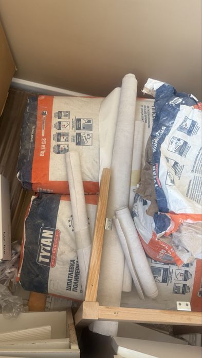 4 мешка шпатлевки по 25 кг