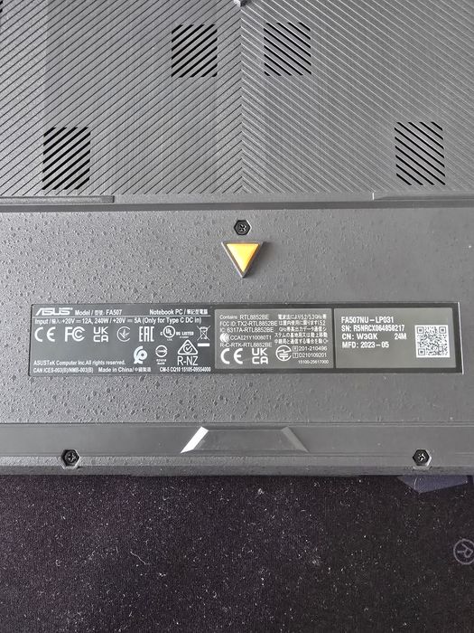 Asus tuf gaming a15 fa507nu