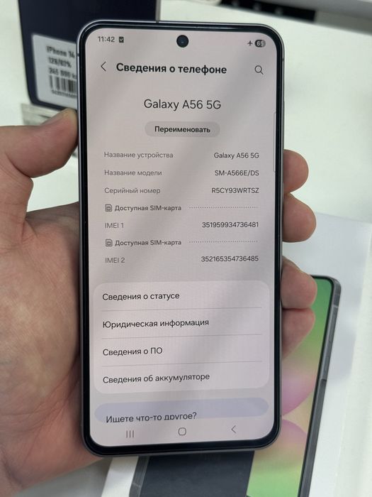 Samsung A56 5G 128gb ozu 8