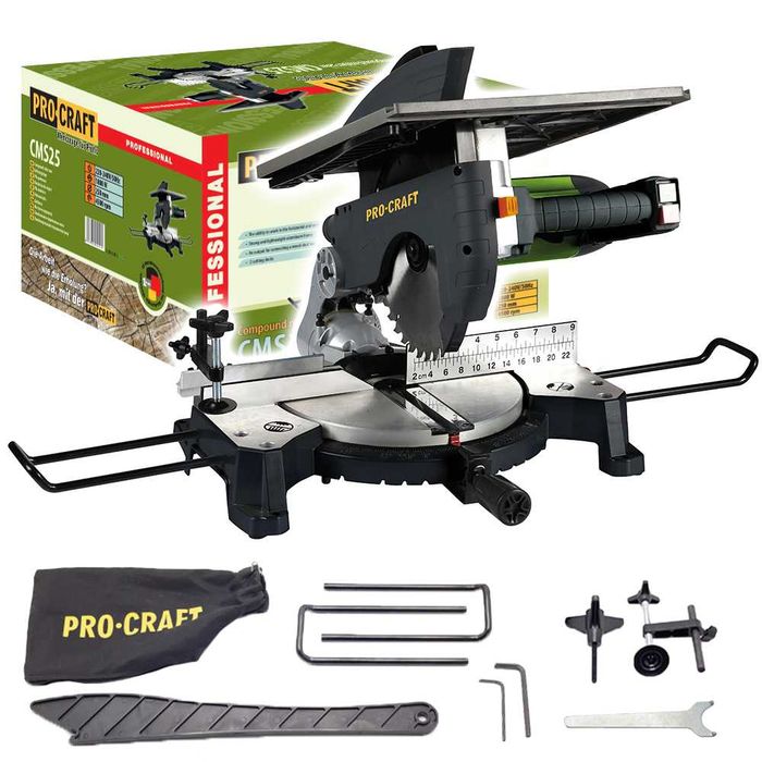 Настолен комбиниран потапящ циркуляр PROCRAFT CMS25, 250mm, 1800W