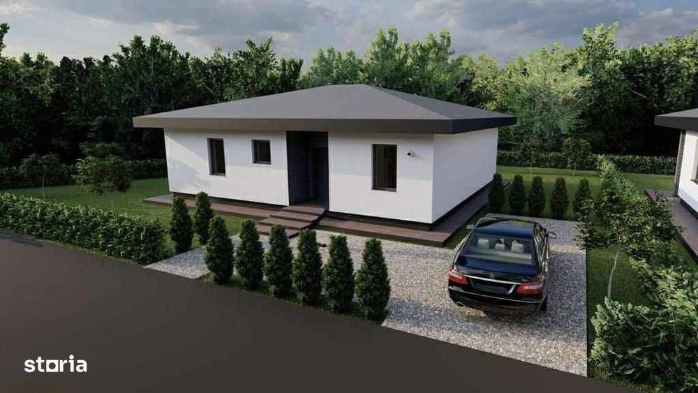 Casa cu teren 550 mp, disponibila la rosu, semifinisat sau finisat