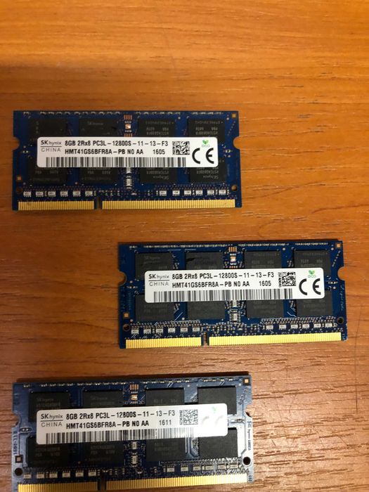 Memorie laptop DDR3 sodimm Hynix 8 Gb PC3L, HMT41GS6AFR8A-PB