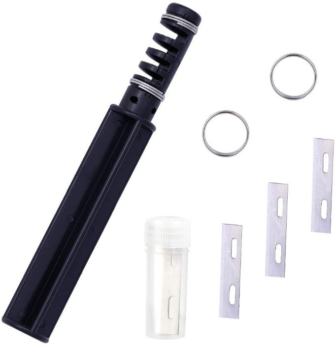 кожарски, сарашки нож за рязане на шнур, лентички, ласета