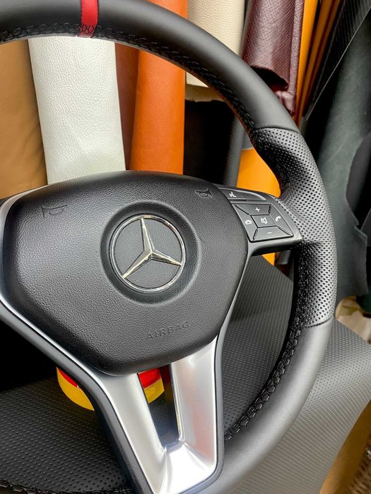 Mercedes W204 волан с Airbag естествена кожа