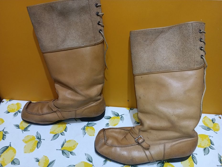 Кожени ботуши N 43,5 - 19 лв