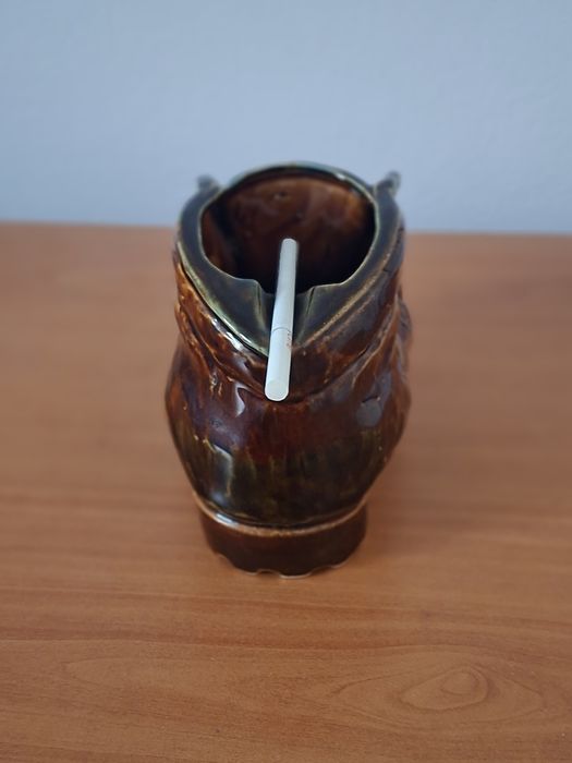 Рядък ЯПОНСКИ керамичен ботуш – Винтидж пепелник | Made in Japan
