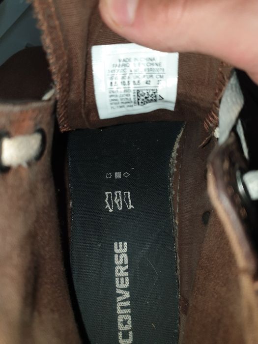 Converse maro de piele