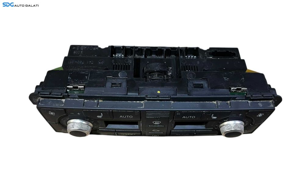 Panou Modul Unitate Comanda AC Aer Conditionat Clima Dublu Climatronic Dual Zone Spate cu Incalzire Scaun Scaune Audi A8 D3 2002 - 2008 Cod 4E0919158A [LC0714]