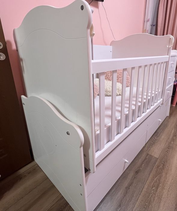 Детска кошара,трансформираща се в легло