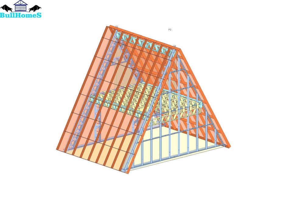 Къща,Бунгало,Преместваема къща,Сглобяеми къщи,Модулни,Жилищни-46.20м²