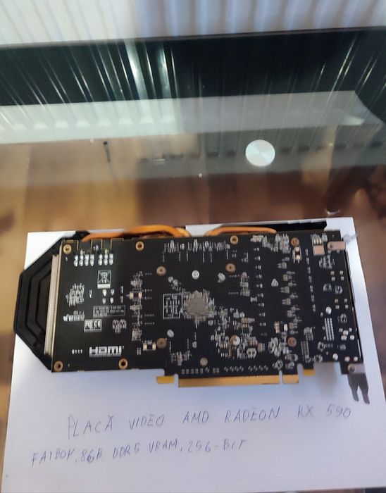 RX 590(echivalent Nvidia GeForce GTX 1660)placa video