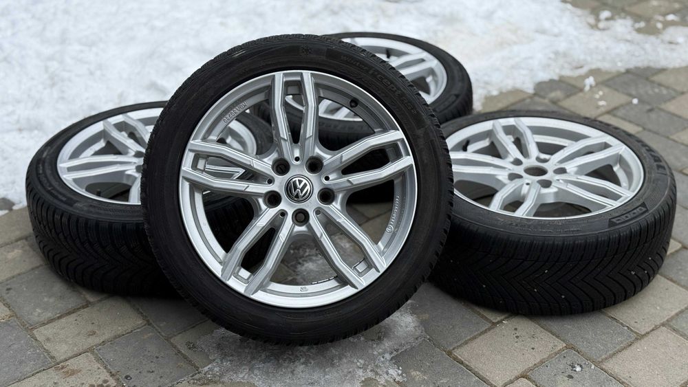 Jante 17 5x112 anvelope 225 45 17 Audi A4 B8 S-line Passat B6B7 Superb