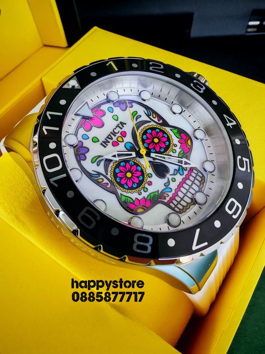 INVICTA Muertos White 50 mm, Инвикта нов ръчен часовник