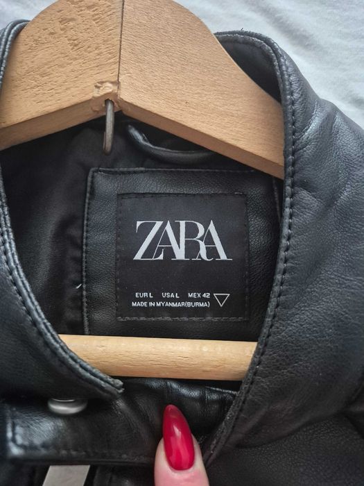 Мъжко кожено яке Zara