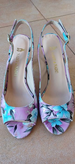 Сандали Nadit & Nadit ЕСТЕСТВЕНА Кожа Рисувани! НОВИ! №36