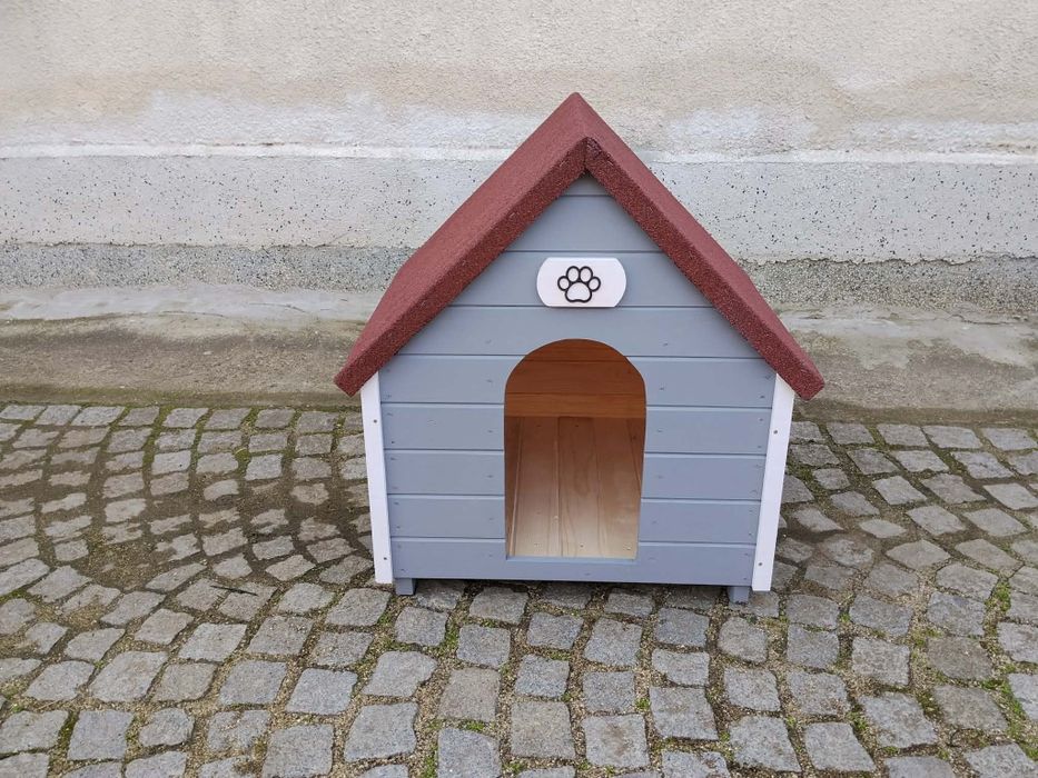 Дървена къща за кучета , къща за куче , кучешка колиба средни породи