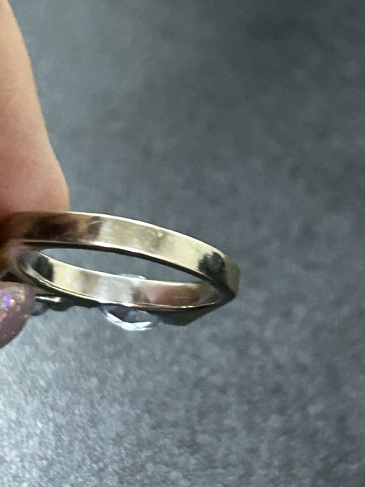 Кольцо белое золото 585