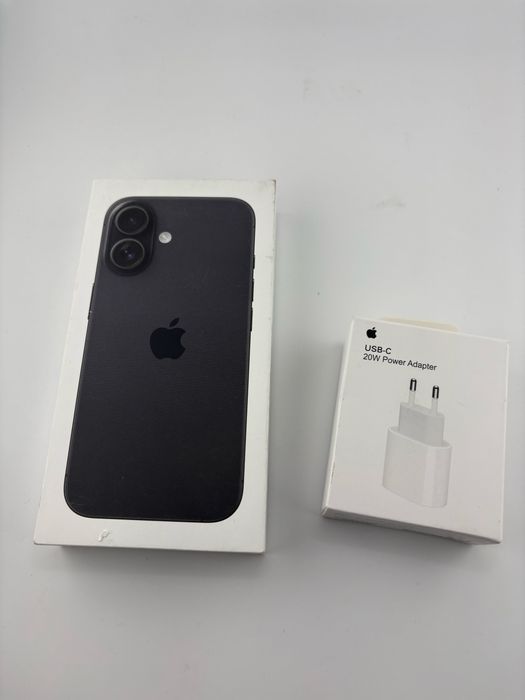 Apple iPhone 16, 256GB, 5G, Black. Sigilat, garantie Istyle