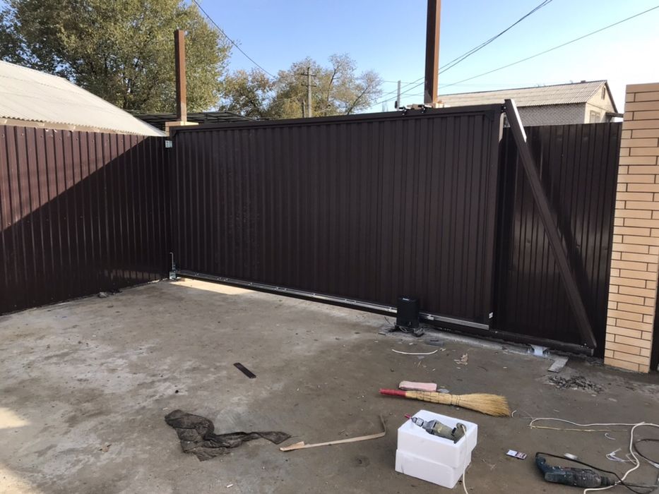 Ремонт автоматических сдвижных откатных ворот.мотор для ворот ...