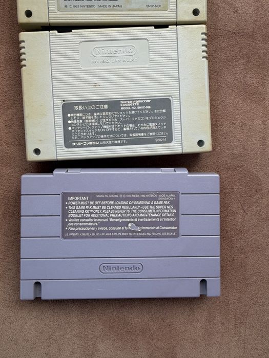 Vintage Jocuri Comsola Nintendo Snes/ Super Nintendo