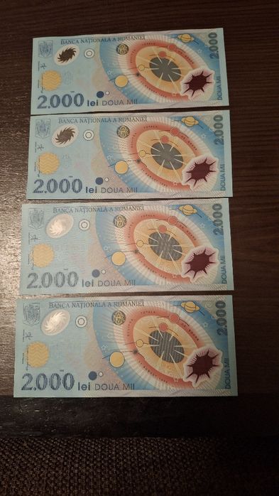 Bancnote 2000 lei eclipsa