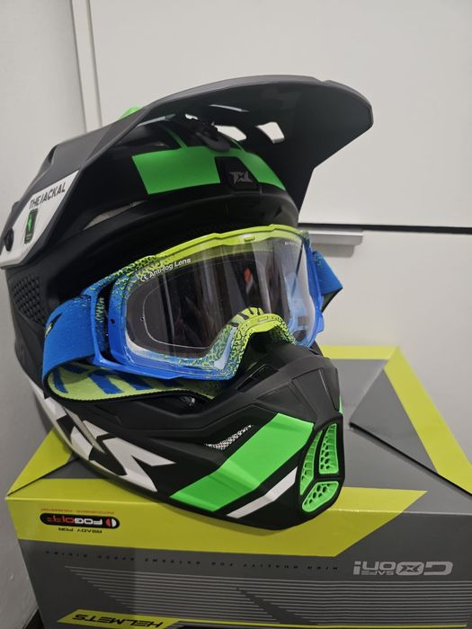 Casca moto, atv,bike M+ochelari