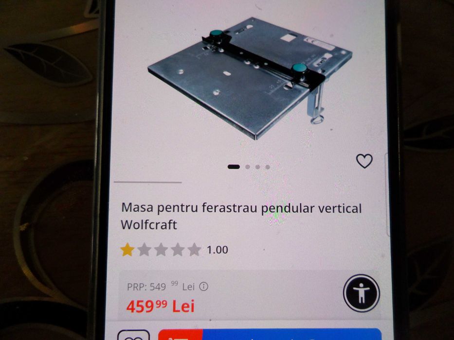 Masa de lucru pt. ferastrau pendular ca si circular calitate germana