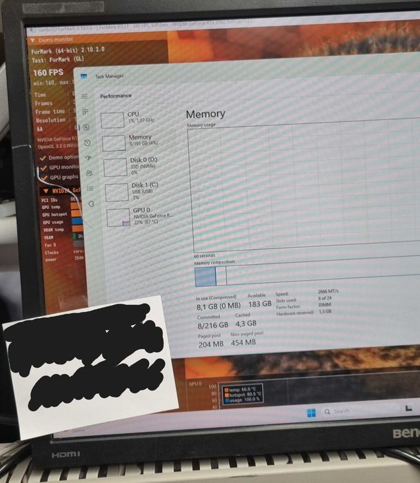 HP Z8 G4 | 2x Xeon Gold 6138 | 192GB RAM | RTX 2080 Ti 22GB | 1TB NVMe