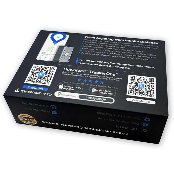 4G GPS тракер S20 Pro, 7500mAh супер батерия до 30 дни, подходящ за животни и автомобили, включена предплатена СИМ, силен магнит