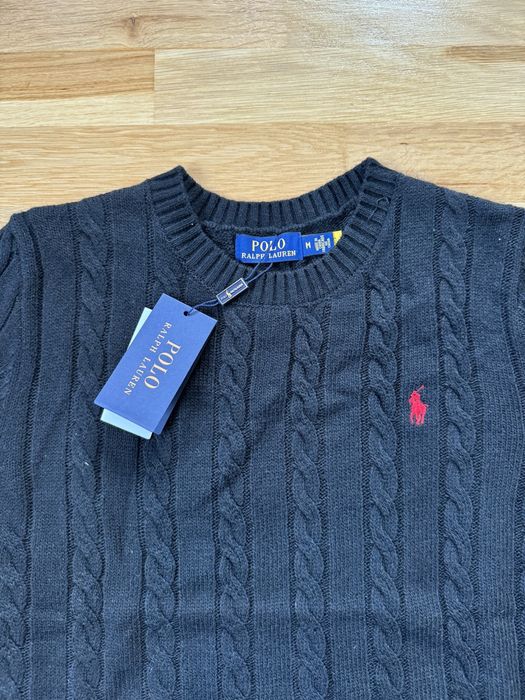 Pulover Ralph Lauren Cable Knit Negru