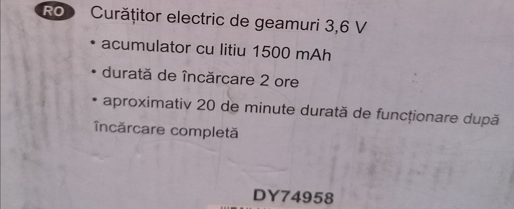 Curatator 3, 6 volti electric geamuri, Hitek preț 99 lei
