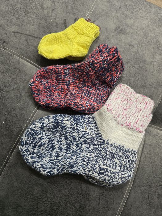 Носки шерстяные, ручная вязка