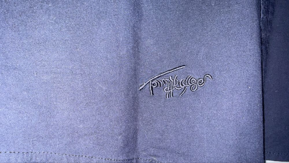 Cămașă bărbați, Tommy Hilfiger, L, slim fit, albastră